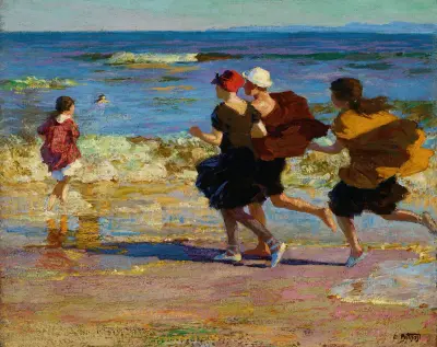 Na pláži – Nr. 1, Edward Henry Potthast