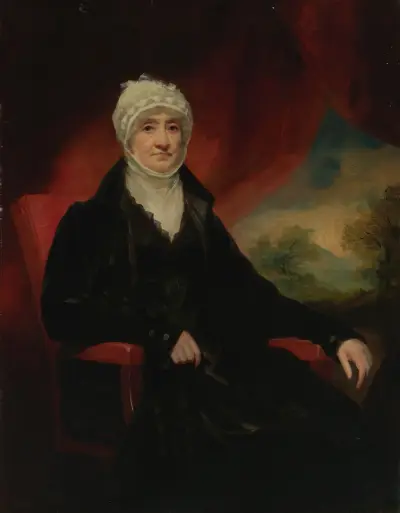 Portrait Of A Lady, Said To Be Mrs. Marion Corry Gilchrist av Sir Henry Raeburn