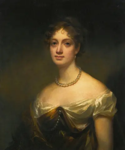 Portrait Of Anne Blair Maconochie Welwood Of Garvock, Lady Meadowbank av Sir Henry Raeburn