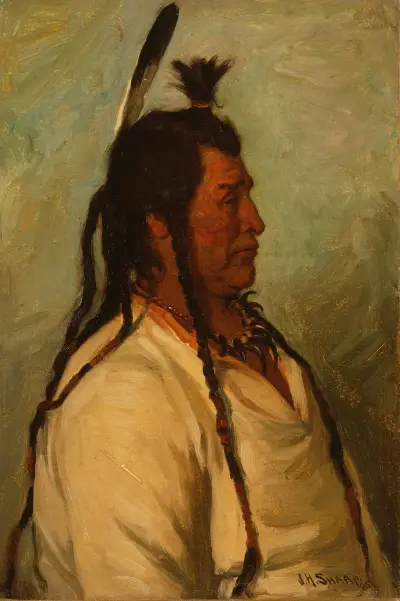 Big Brave, Blackfeet Dance Chief av Joseph Henry Sharp