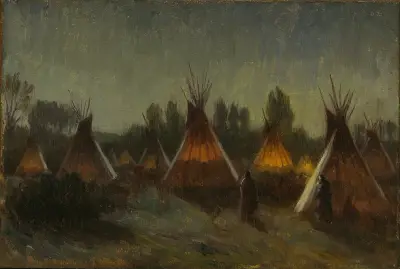 Stíny v noci, Joseph Henry Sharp