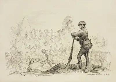 Warunek pokoju. Ciężka praca niemieckich oficerów przy odbudowie Belgii i Francji, William Henry Walker