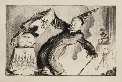 Magik wyciągający królika z kapelusza: traktat czterech mocarstw i Liga Narodów, William Henry Walker