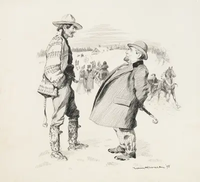 Scena zimowa, William Henry Walker
