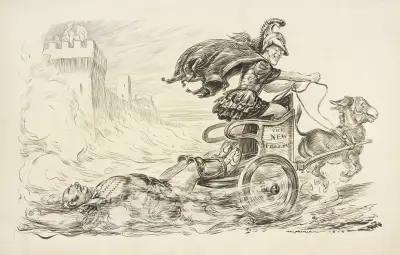 Achilles wlecze ciało Hektora wokół murów Troi, William Henry Walker