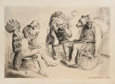 Tiere, die mehrere Länder repräsentieren, 1921 – Nr. 2 von William Henry Walker