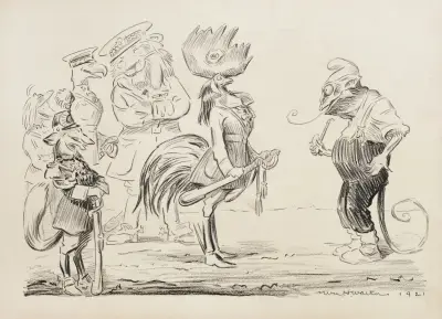 Zwierzęta reprezentujące różne kraje, 1921 – nr 1, William Henry Walker