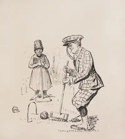 Ballingford spielt Krocket mit dem Zaren aller Reußen von William Henry Walker