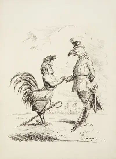 Birds of a feather. Let me extend to you the Freedom of France, William Henry Walker