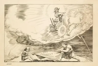 Elisa. Er nahm auch den Mantel Elias auf, der ihm entfallen war. 2. Könige 13,1 von William Henry Walker