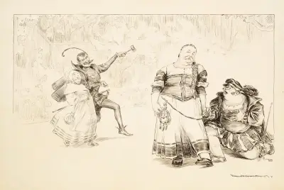 Faust — Ochrona. Mefistofeles — pan Cannon. Małgorzata — pan Taft. Marta — Konsument, William Henry Walker