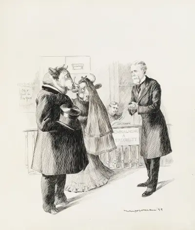 General Corbin und General Eagan als Bestattungsunternehmer von William Henry Walker