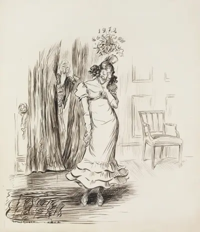 Miss Democracy; something tells me I’m to be kissed again von William Henry Walker
