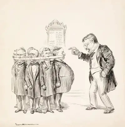Präsident Theodore Roosevelt mit seinem Kabinett von William Henry Walker