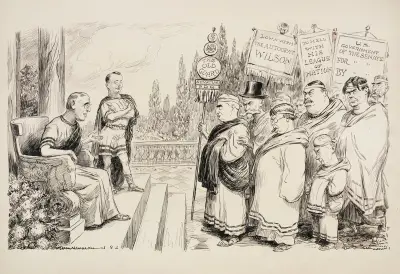 Prezydent Woodrow Wilson jako rzymski przywódca, William Henry Walker