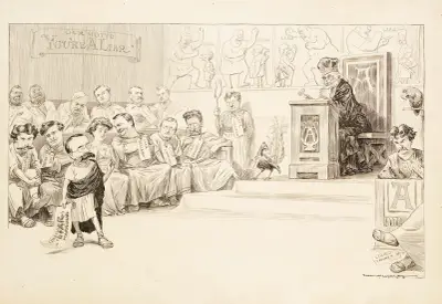 Ordentliche Sitzung des Ananias Club von William Henry Walker