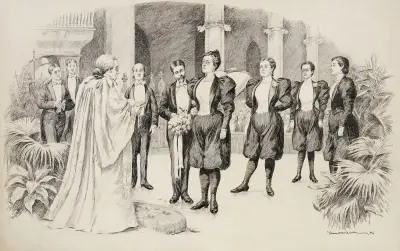 Ślub dziewczyny w bloomersach, William Henry Walker