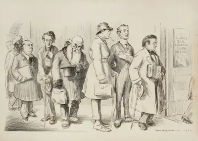 Kolejka po chleb, William Henry Walker