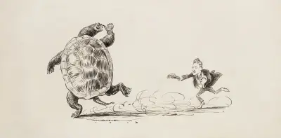 Der Herr (Doktor) und die Schildkröte (Serum) von William Henry Walker