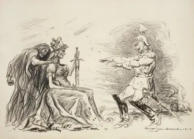 Die Hypnotisierte; Nun, Germania, was siehst du; Nichts als Sieg William von William Henry Walker