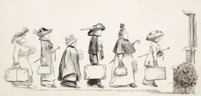 Die Innen- und Außenseiten des Vorstadtlebens von William Henry Walker