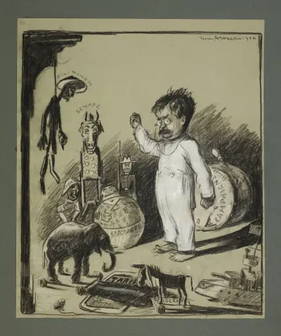 Theodore Roosevelt als Kind, die Faust schüttelnd von William Henry Walker