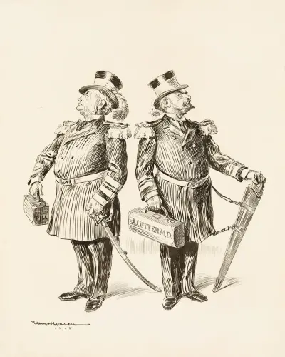 TROUBLE ANTICIPATED The Allopathic and Homepathic Admirals will never agree, William Henry Walker