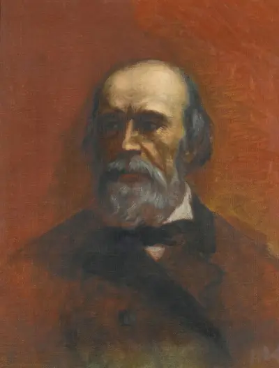 Portrait of a man said to be Walerjan Zawisza Linkowiec av Henryk Siemiradzki