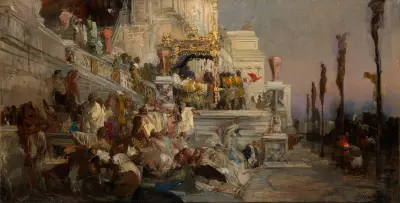 Study for the ‘Torches of Nero’ av Henryk Siemiradzki