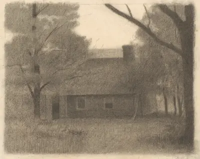 Landscape with a House av Herbert Crowley