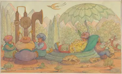 Sultanen vilar av Herbert Crowley