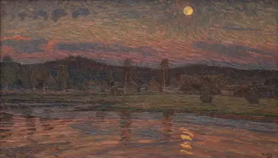 Moonlit Landscape av Herman Norrman