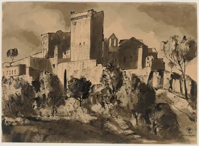 Abbey Montmajour av Hermann Lismann