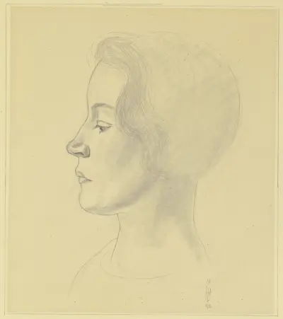 Porträtt av Sofia Dorothea Weyel av Hermann Lismann