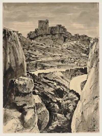 Les Baux-de-Provence av Hermann Lismann