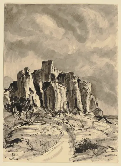 Les Baux-de-Provence av Hermann Lismann