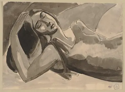 Ležící žena, Hermann Lismann