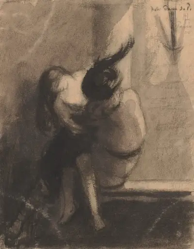 Scen ur Victor Hugos 'Notre-Dame' av Hermann Lismann