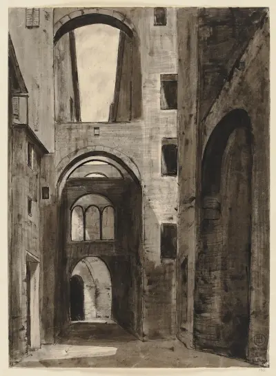 Via Galluzza, Siena av Hermann Lismann