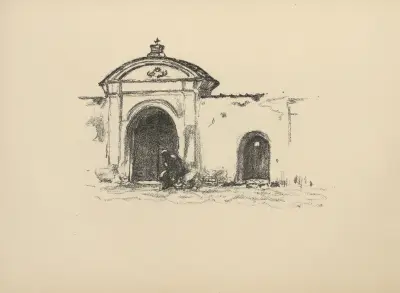 Vid franciskanerklostret av Hermann Struck
