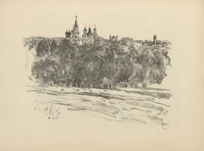 Blick auf Grodno av Hermann Struck