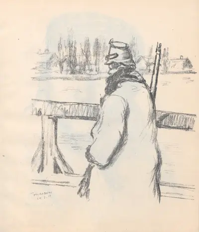 Vakten vid Pilica av Hermann Struck