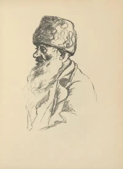 Kopf eines alten Juden av Hermann Struck