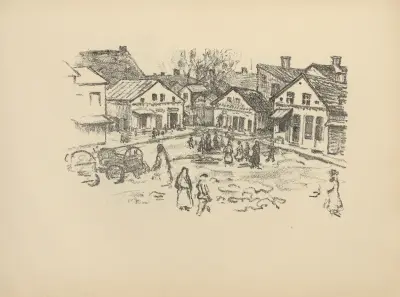 Marktplatz in Lida av Hermann Struck
