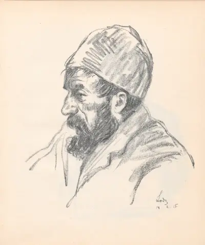 Polsk jude i Łódź av Hermann Struck