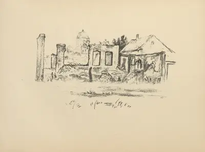 Ruin i Kowno av Hermann Struck