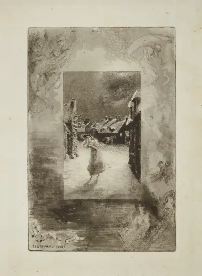 Hermangarde’s Lament, from An Old Mistress av Félix Hilaire Buhot
