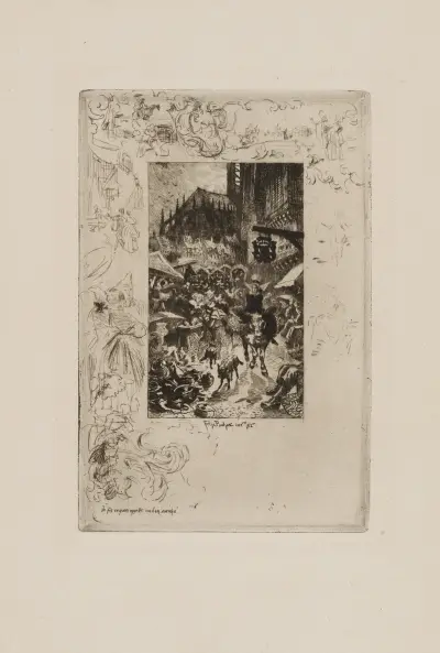 I Made What I Would Call a Good Bargain, from Le Chevalier des Touches av Félix Hilaire Buhot