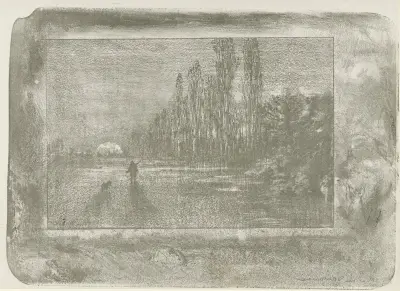 Le petit chasseur. Matinée d’automne av Félix Hilaire Buhot