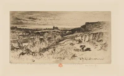 Saint Michael’s Chapel at l’Estre av Félix Hilaire Buhot